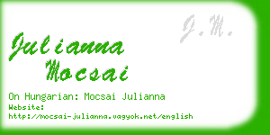 julianna mocsai business card